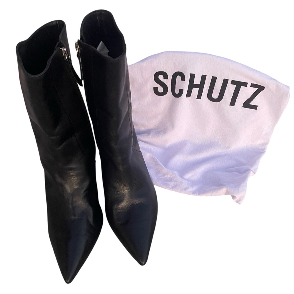 NEW! Schutz Blake Black Pointed Toe Bootie - Size 9 1/2